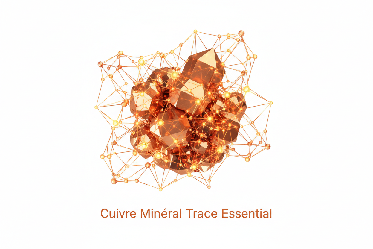 Cuivre (Gluconate de Cuivre) : Bienfaits Système Nerveux et Antioxydant — Dosage et Précautions
