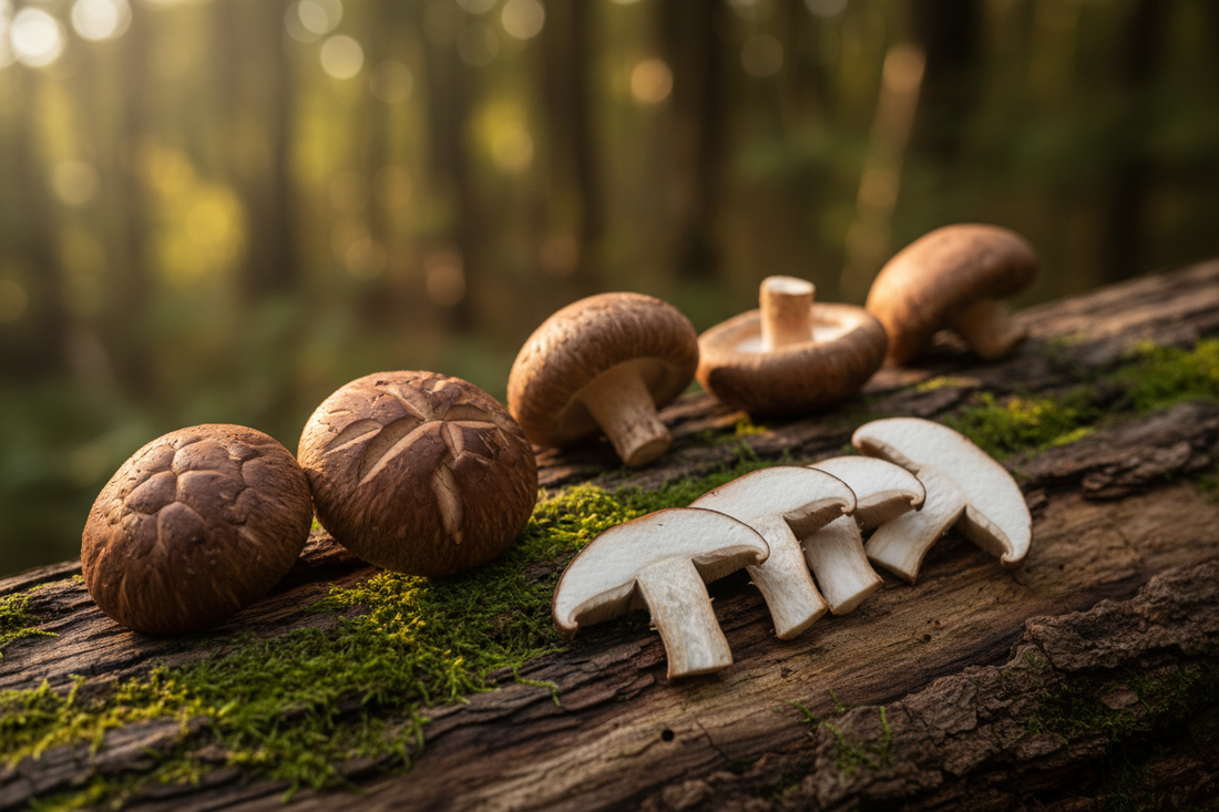 Shitake (Lentinula edodes) : Bienfaits, Propriétés et Complément Alimentaire