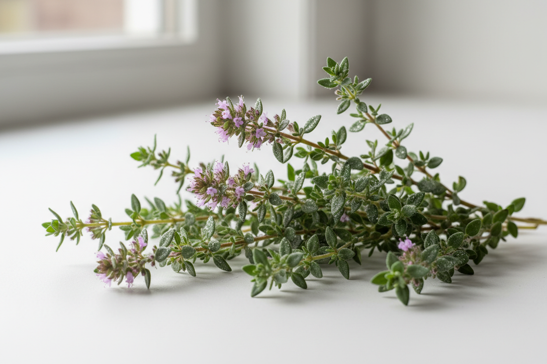 Thym (Thymus vulgaris) – Bienfaits, Thymol & Soutien Respiratoire | Complément Alimentaire