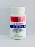 Flacon de Chrome Picolinate 120µg – 60 gélules végétales pullulane, complément alimentaire naturel