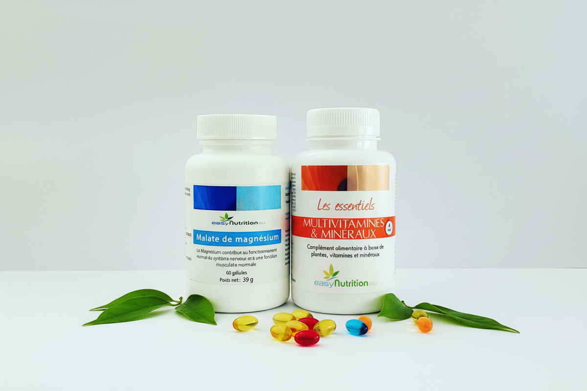Duo Concentration & Focus – Malate de Magnésium et Multi Vitamines & Minéraux | Ma Vie Naturellement