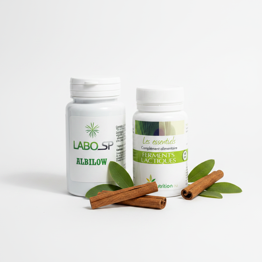 Duo Immunité & Microbiote – Albilow cannelle échinacée zinc et Ferments Lactiques 4 souches, compléments alimentaires naturels Ma Vie Naturellement